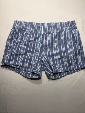 Prana Blue and White Striped Women’s Shorts